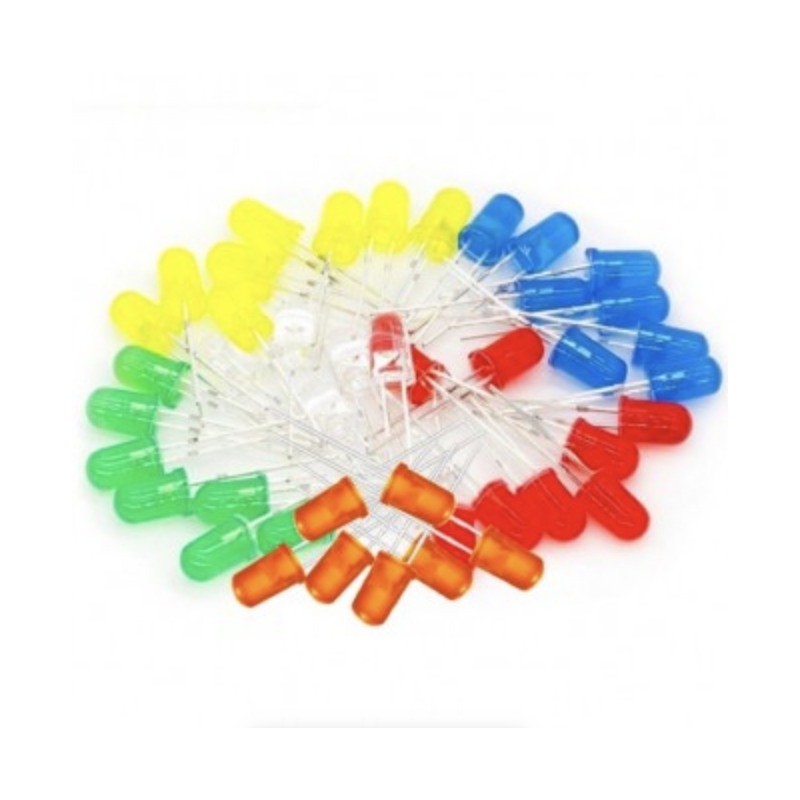 Kit De 100 LEDs Difusos Redondos  3mm