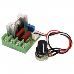 Dimmer Regulador De Voltaje, Control Velocidad Motor 110/220 VCA Scr 2000w Resistencia Electronica