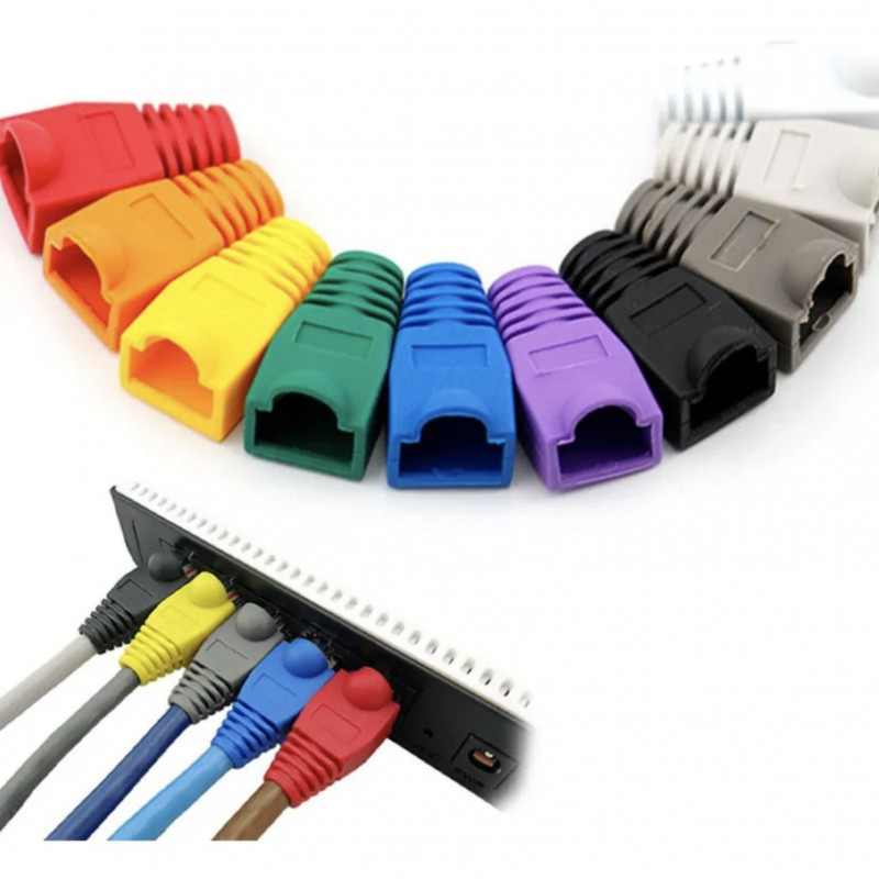 Bota Ó Capuchon Protector Para Conector RJ45 (10 Colores Diferentes)