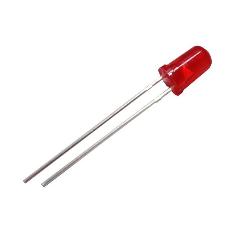 Leds Difusos Redondos 5mm (Rojo, Verde, Amarillo, Azul, Anaranjado)