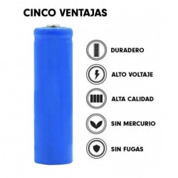 Pilas de Litio-ion 18650 Recargables