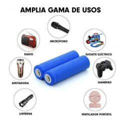 Pilas de Litio-ion 18650 Recargables