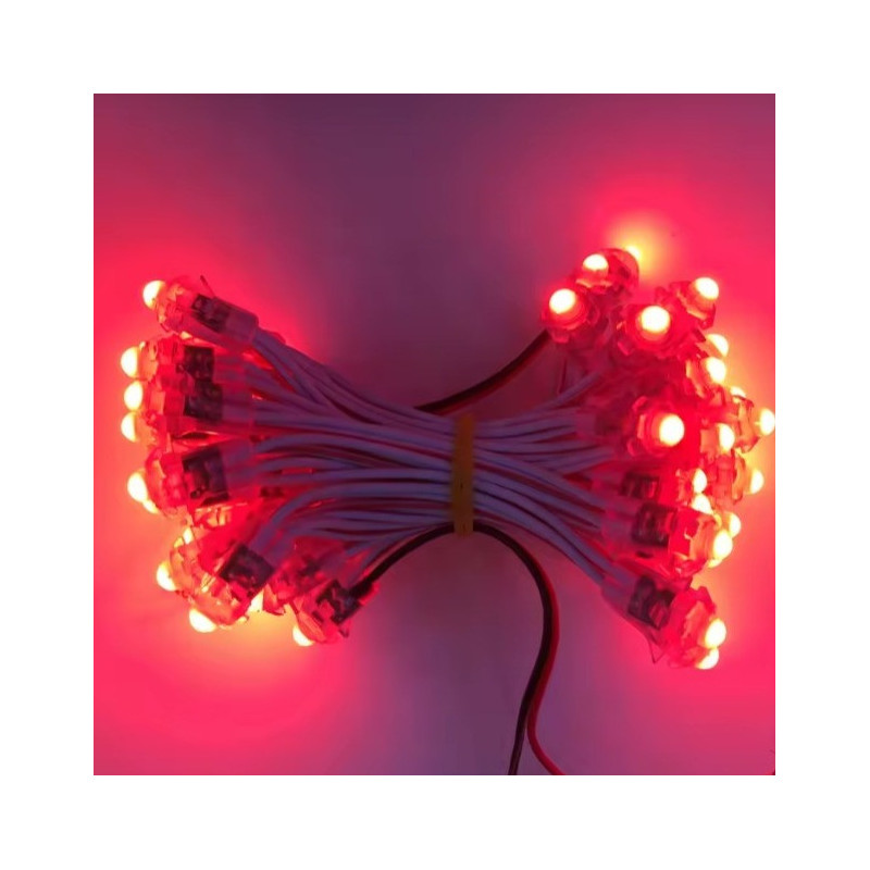 Leds Pixel 9mm 12V (Rojo, Verde, Azul, Amarillo, Rosa)
