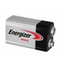 Pila 9V Cuadrada Energizer MAX a granel
