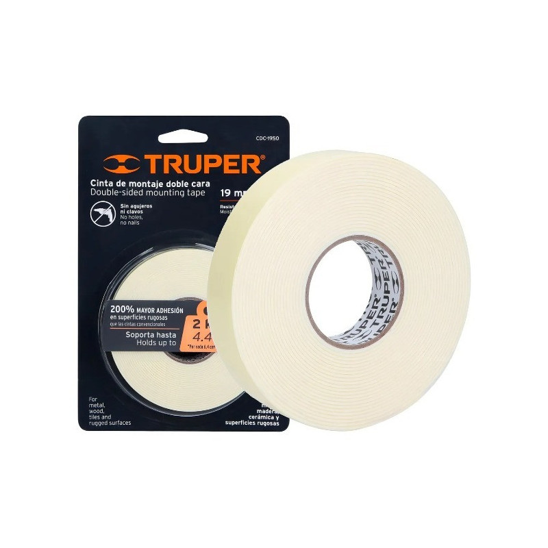 Cinta Doble Cara Truper 19mmx5m