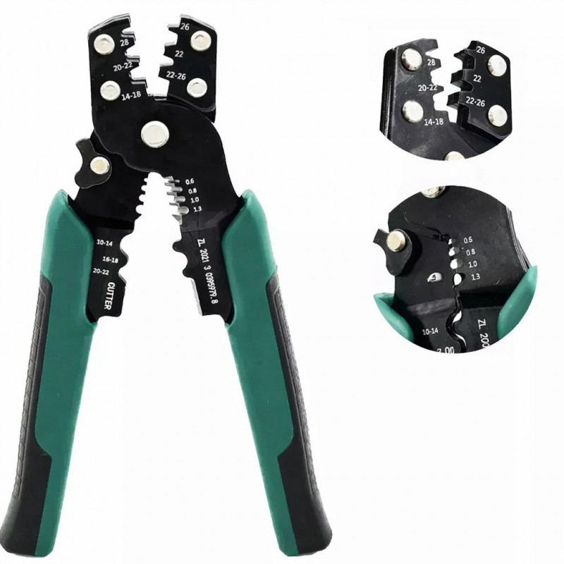 Pinza Crimpeadora Multifunción para Cables y Terminales