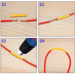Kit Terminales para cables Eléctricos+Mangas Termocontráctiles