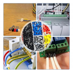 Kit de Terminales Eléctricas Aisladas 2000 Pzs (Tipo Férula)