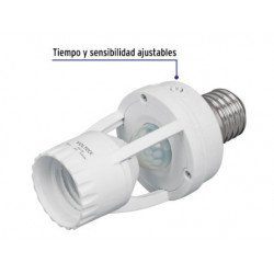 Portalámpara con Sensor de Movimiento