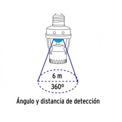 Portalámpara con Sensor de Movimiento