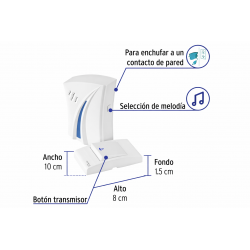 Timbre Inalámbrico con clavija