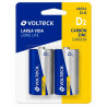 Pilas Tipo D Volteck Alcalina o Carbón Zinc
