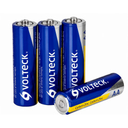 Pilas AA Volteck (Paquete 4 piezas) Carbon Zinc O Alcalina