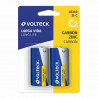 Pilas Tipo C Volteck Alcalina O Carbon Zinc