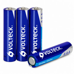 Pilas AAA Alcalinas (Paquete 4 piezas) Volteck