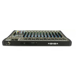 Mezcladora xtuga es1202 usb 12 canales colo rojo