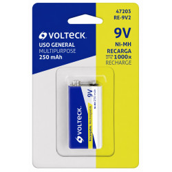 PILA 9V Ni-MH RECARGABLE VOLTECK