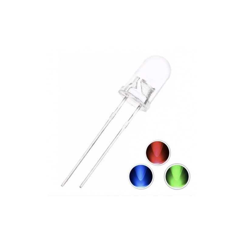 Led Camaleón RGB 5mm Tipo Redondo