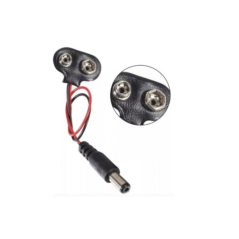 Broche Para Pila De 9V Con Plug Para Arduino
