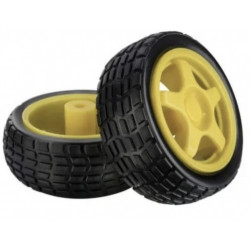 Llanta Standart 65mm x 25mm Para Motorreductor Tonka