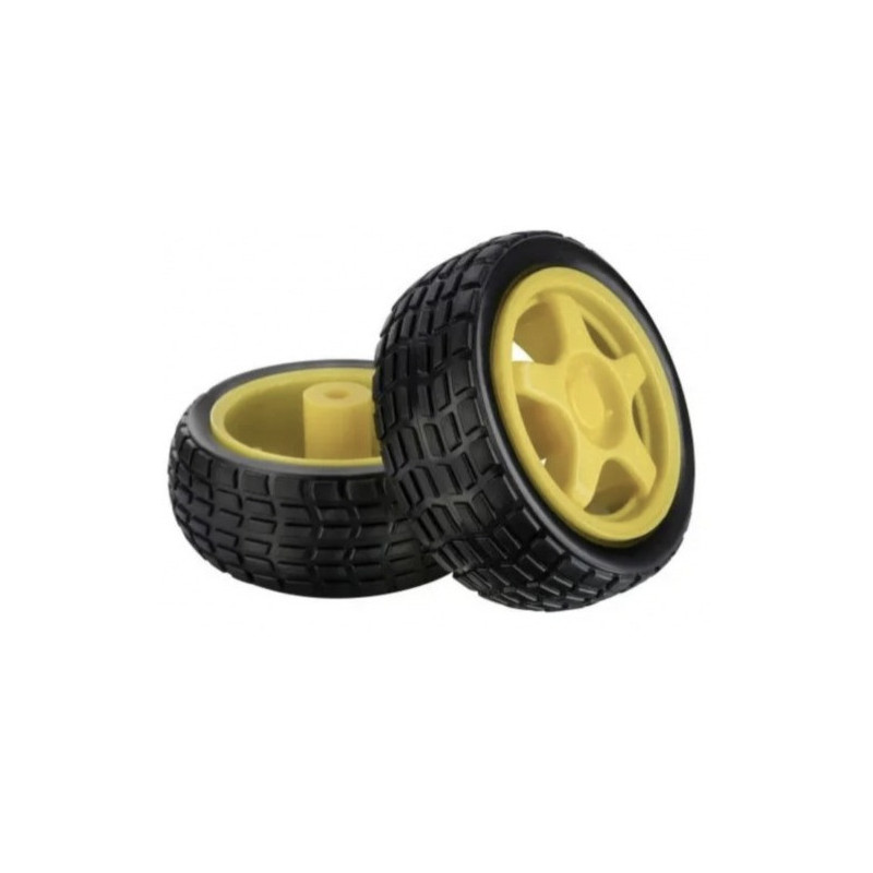 Llanta Standart 65mm x 25mm Para Motorreductor Tonka