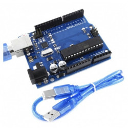 Placa de Desarrollo Experimental Uno R3 DIP Italiano Genérico Con Su Cable USB