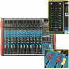 Mezcladora xtuga es1202 usb 12 canales colo rojo