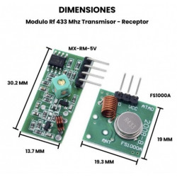 Módulo Receptor Y Transmisor RF 433 MHZ