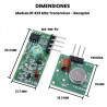 Módulo Receptor Y Transmisor RF 433 MHZ