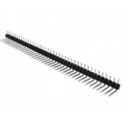 Tira De Pines Macho 1x40 En Angulo Recto