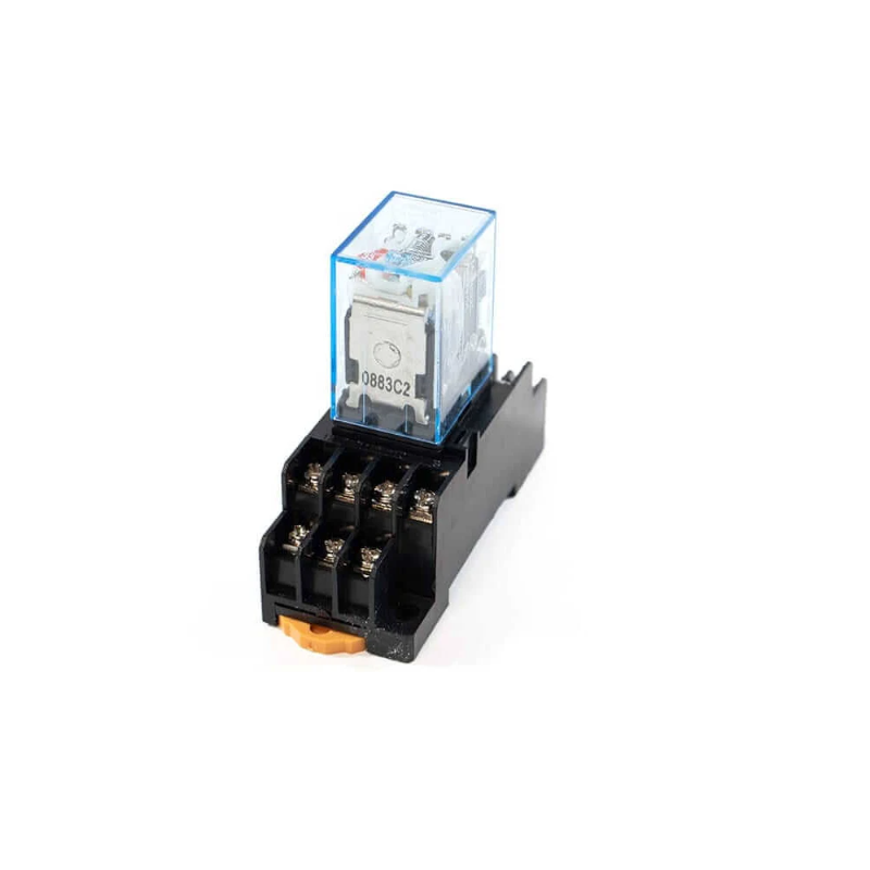 Relevadores Tipo Industrial con Base  12V / 24V / 110V / 220V