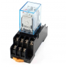 Relevadores Tipo Industrial con Base  12V / 24V / 110V / 220V
