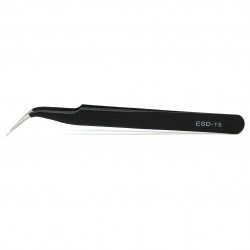 Pinza De Alta Precisión Con Punta Curva Antiestática ESD-15