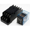 Relevadores Tipo Industrial con Base  12V / 24V / 110V / 220V