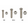 Tornillo con Tuerca M2 / M2.5 / M3
