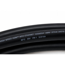 Cable HDMI High Speed con Ethernet AWM Style 20276 – 30V 80°C VW-1