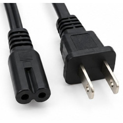 Cable de Alimentación Bipolar 18AWG con Conector Hembra – NISPT-2 300V 105°C