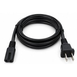 Cable de Alimentación Bipolar 18AWG con Conector Hembra – NISPT-2 300V 105°C