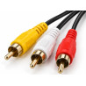 Cable AV 3 RCA a Plug 3.5 mm 1.5 m – Audio y Video