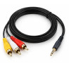 Cable AV 3 RCA a Plug 3.5 mm 1.5 m – Audio y Video