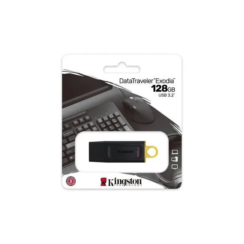 Memoria Flash USB 3.2 Kingston DataTraveler Exodia (Distintas Capacidades)
