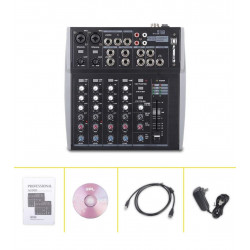 Mezcladora xtuga Mx-802usb 8 canales