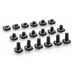 Push Button de 4 Pines 6x6 mm - Varias Alturas de Boton