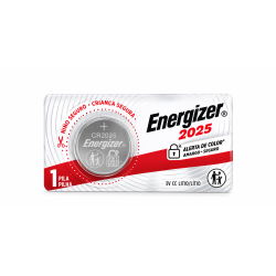 Pila de Litio Energizer CR2025 3in1 Child Shield ORIGINAL (1 Pieza)