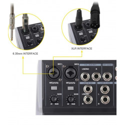 Mezcladora xtuga Mx-802usb 8 canales