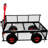 Carro de Carga de Plataforma con Red de Malla y 300 kg (Peldaños)