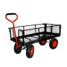 Carro de Carga de Plataforma con Red de Malla y 300 kg (Peldaños)