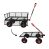 Carro de Carga de Plataforma con Red de Malla y 300 kg (Peldaños)