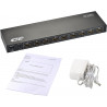 Divisor HDMI 3D 1080P 1X8 (8 puertos, V1.4, alta velocidad, Full HD, 340 MHz, 10,2 Gbps), 8 Port HDMI Splitter