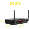 Sistema De Micrófonos Inalámbricos Xtuga A10 Uhf 2 Canales Con 2 micrófonos 233.2Mhz - 257.8Mhz (incluye estuche tipo maletín)